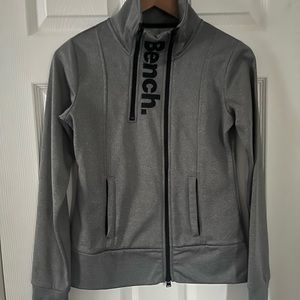 BENCH dark gray zip up sweater
